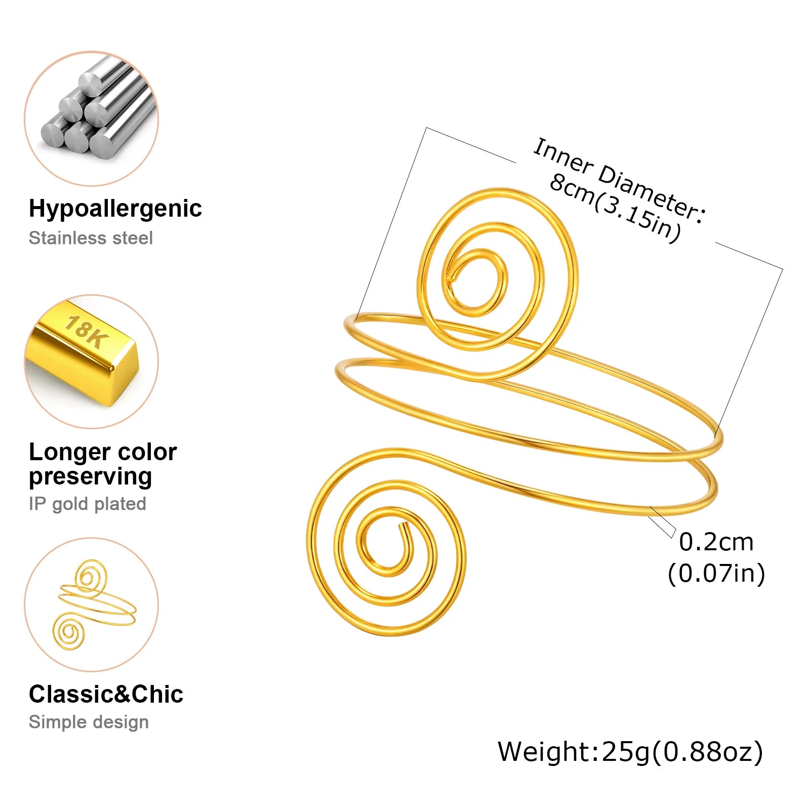 Golden Aura Arm Cuff